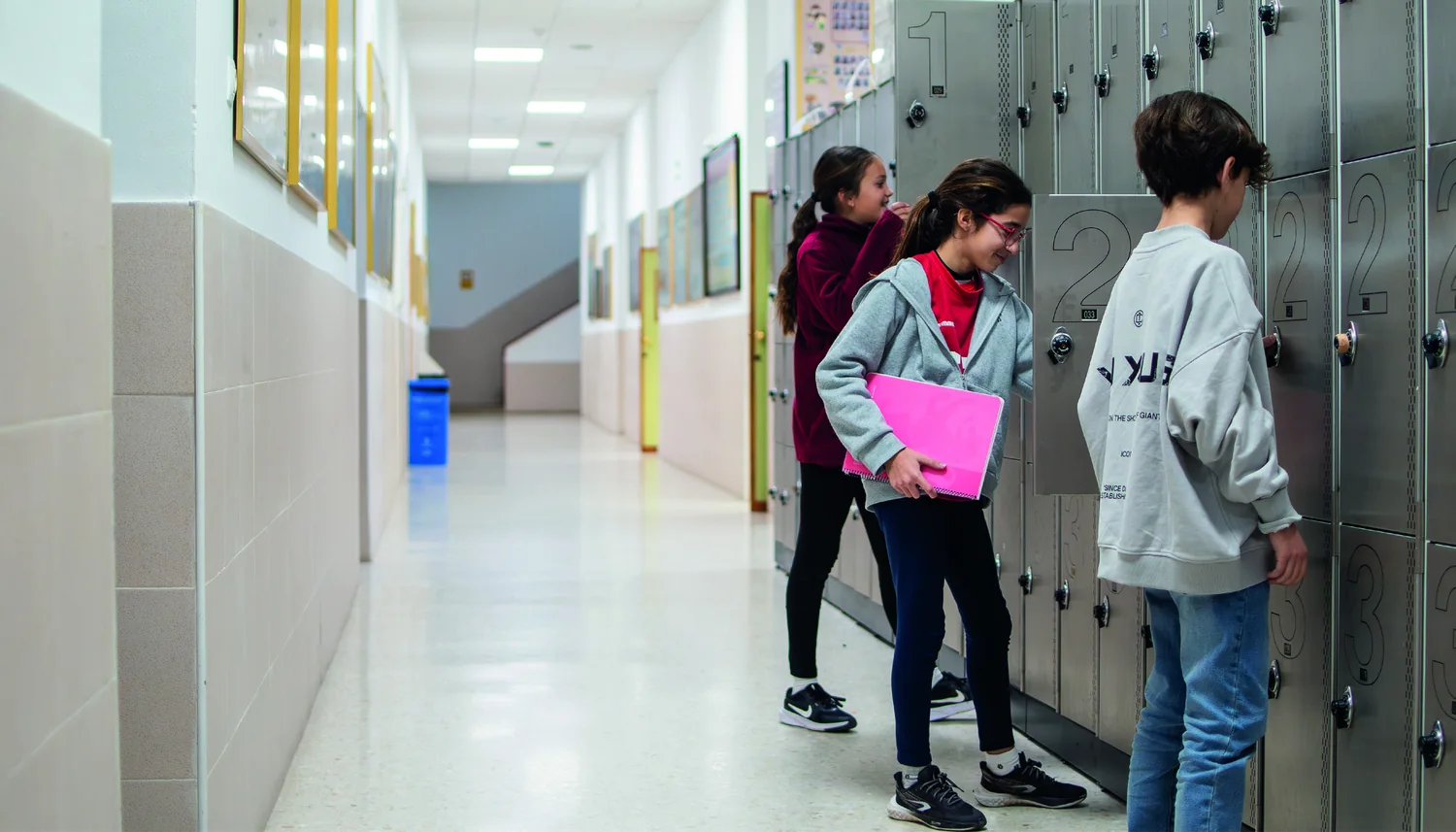 Alumnado de Secundaria en el colegio